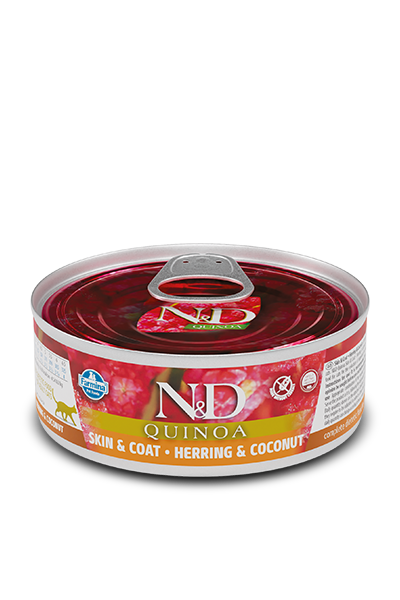 Farmina - N&D Quinoa - Skin & Coat Herring and Coconut Recipe (Wet Cat Food)